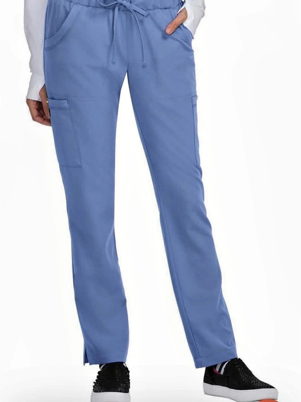 NWT Betsey Johnson Buttercup Scrub Blue True Ceil Pants Size XS